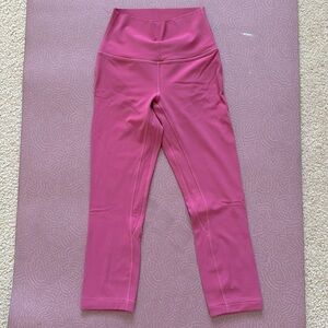Lululemon Align High Rise Crop 21”, Pink Lychee, 2